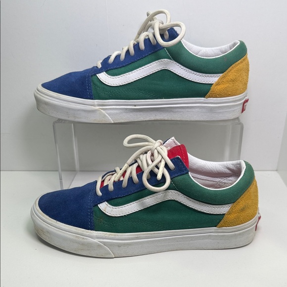 Vans Shoes - Vans Low Top Sneakers in Blue, Green, Yellow and Red